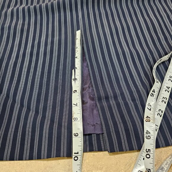 NWT Women's Doncaster Signature Vertical Stripe Skirt Lined Size 8 Navy/White - Picture 4 of 9